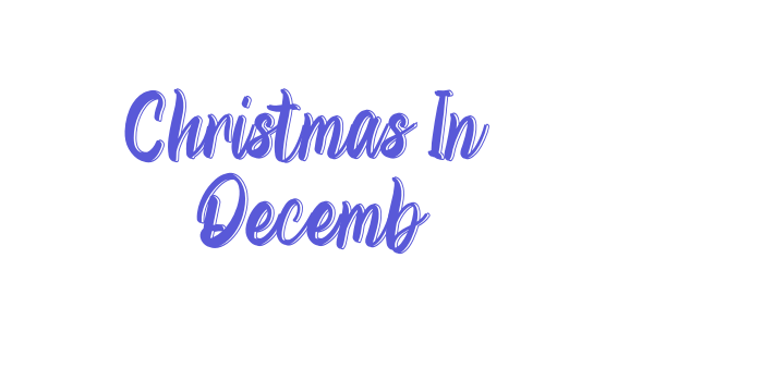 Christmas In  Decemb Font Download