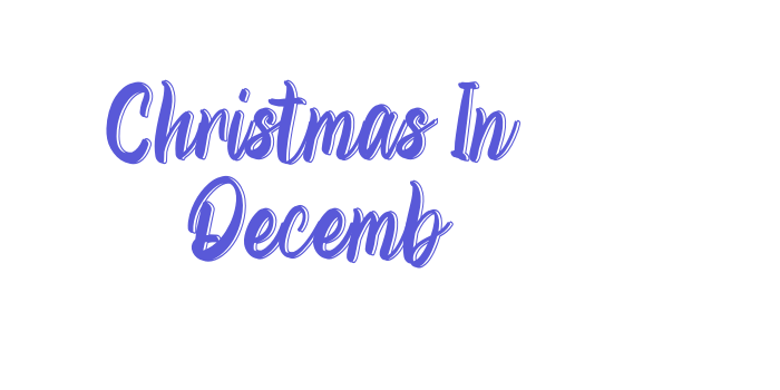 Christmas In  Decemb Font