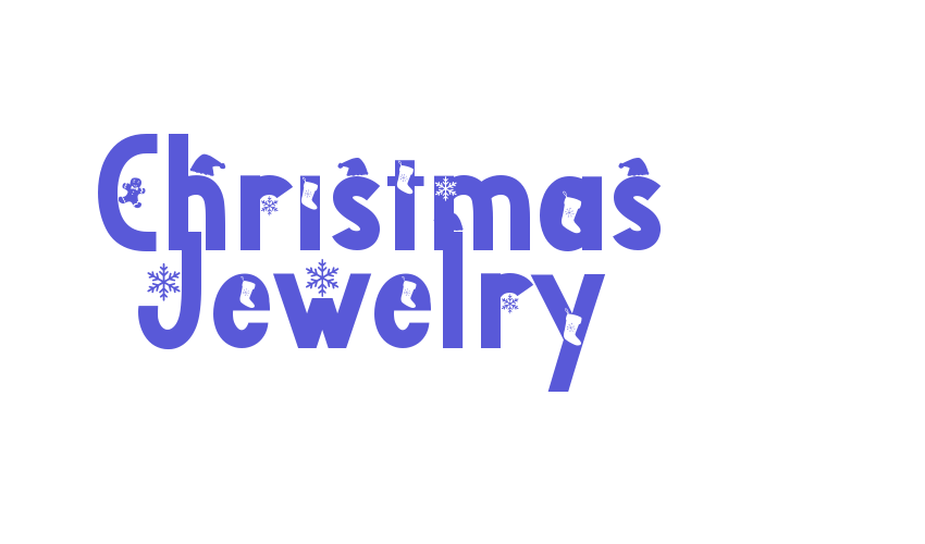 Christmas Jewelry Font Download