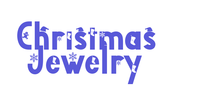 Christmas Jewelry Font Download