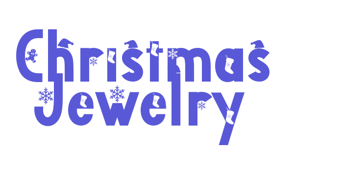 Christmas Jewelry Font