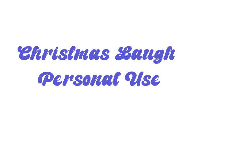 Christmas Laugh – Personal Use Font