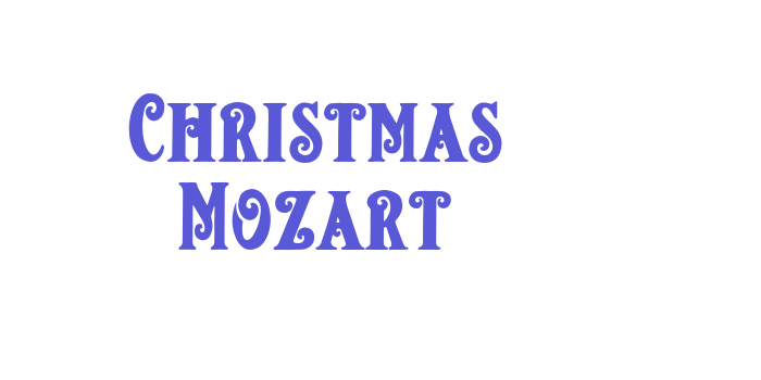 Christmas Mozart Font Download