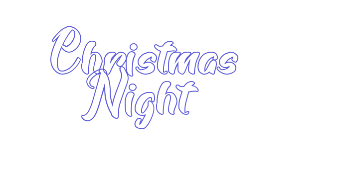 Christmas Night Font Download