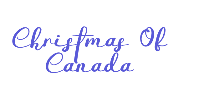 Christmas Of Canada Font Download