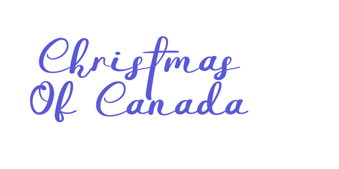 Christmas Of Canada Font