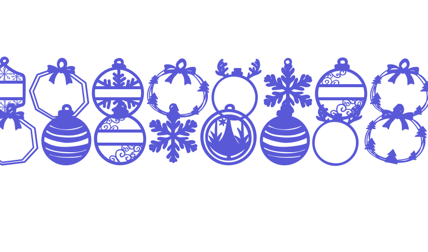 Christmas Ornaments Font