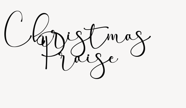 Christmas Praise Font