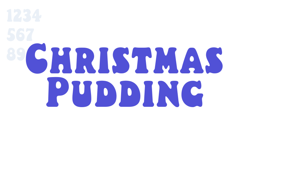 Christmas Pudding-font-download