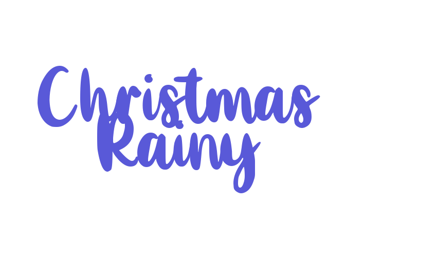 Christmas Rainy Font