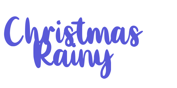 Christmas Rainy Font