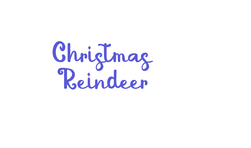 Christmas Reindeer Font