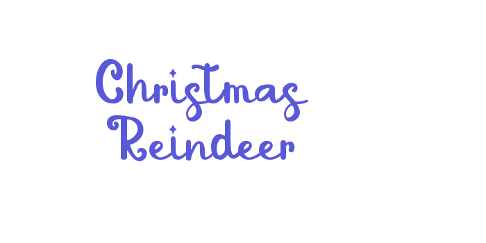 Christmas Reindeer Font Download