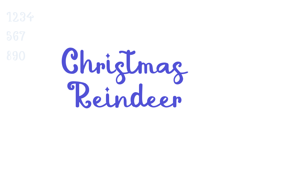 Christmas Reindeer-font-download