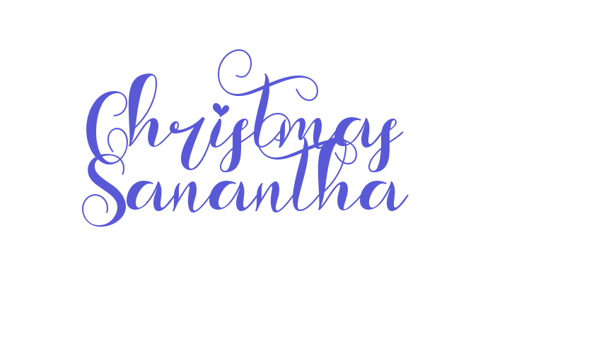 Christmas Sanantha Font