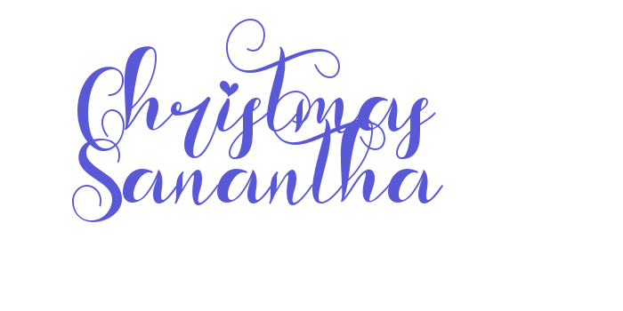 Christmas Sanantha Font Download