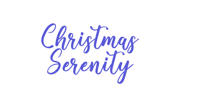 Christmas Serenity Font Download