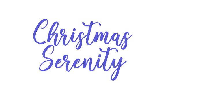 Christmas Serenity Font