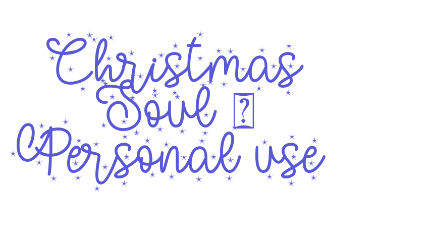 Christmas Soul – Personal use Font