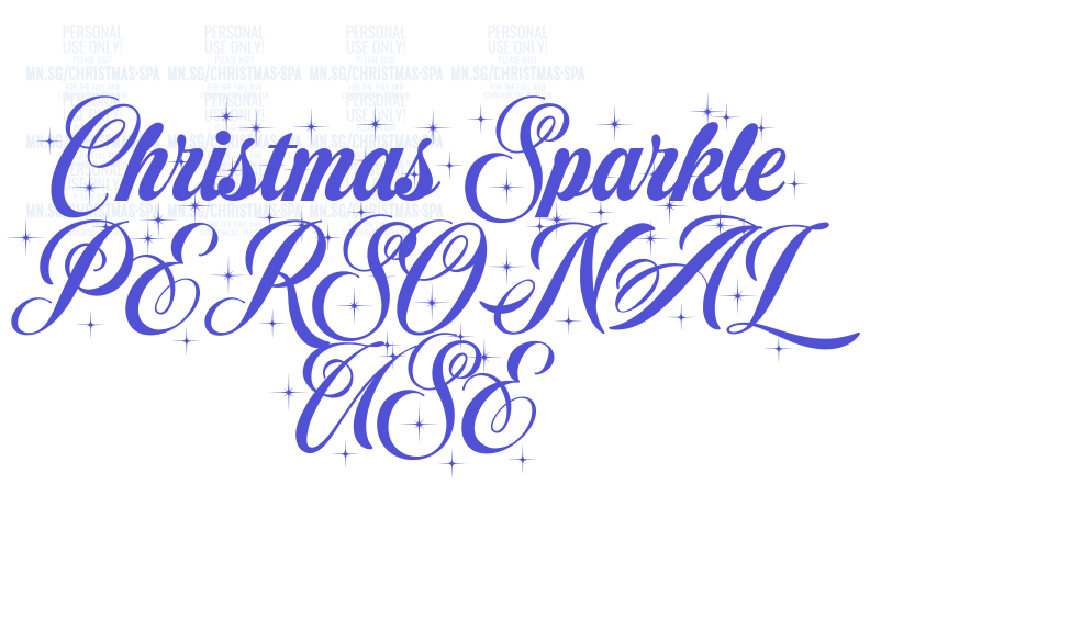 Christmas Sparkle PERSONAL USE-font-download