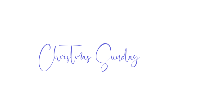 Christmas Sunday Font Download