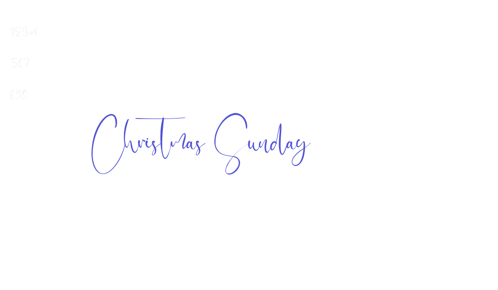 Christmas Sunday-font-download