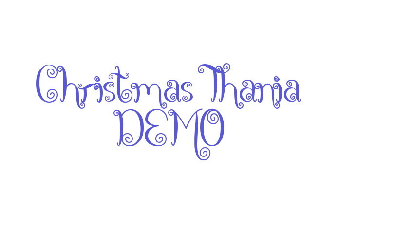 Christmas Thania DEMO Font Download