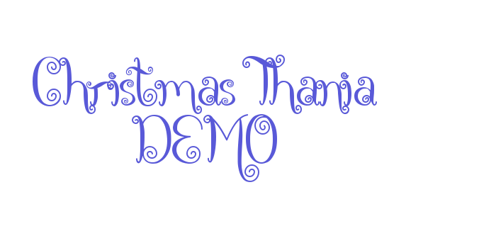 Christmas Thania DEMO Font Download