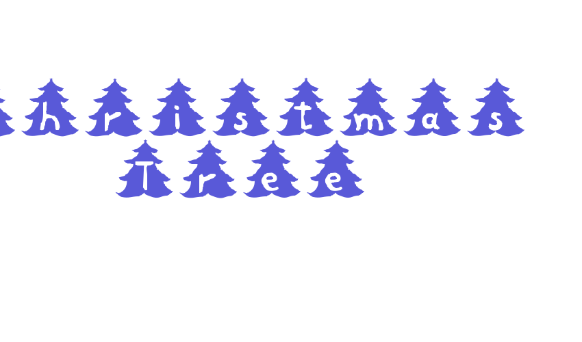 Christmas Tree Font Download