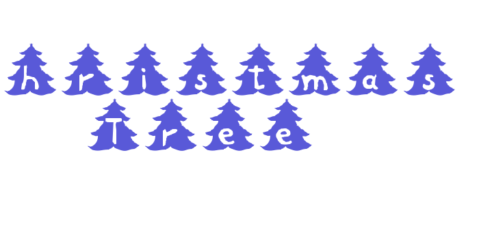 Christmas Tree Font Download