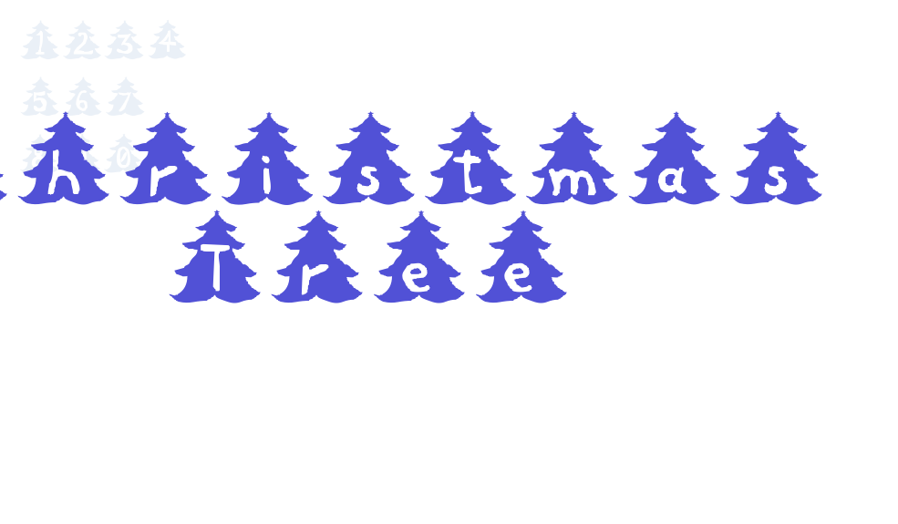 Christmas Tree-font-download