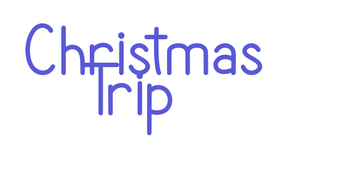 Christmas Trip Font Download