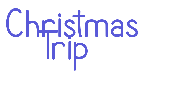 Christmas Trip Font