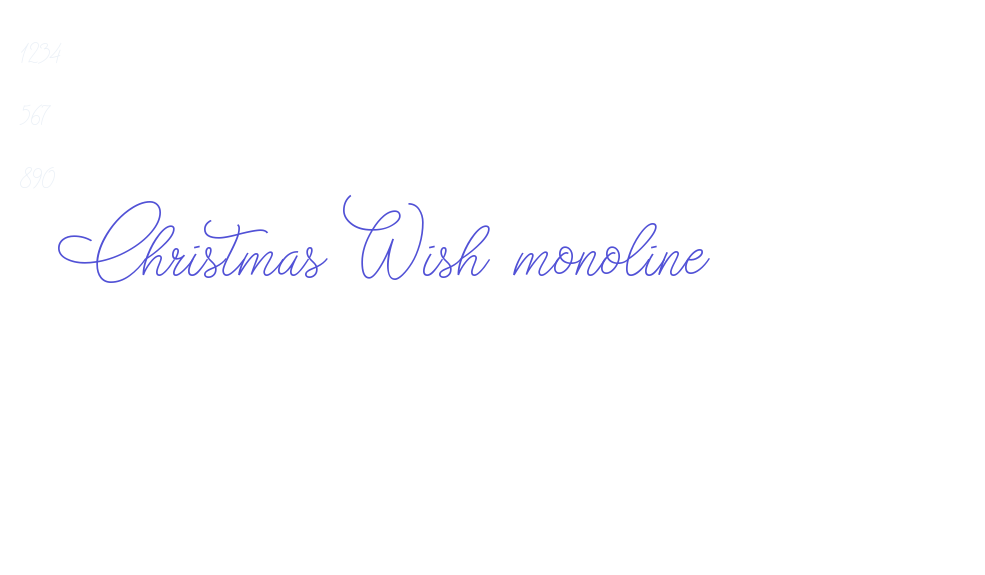 Christmas Wish monoline-font-download