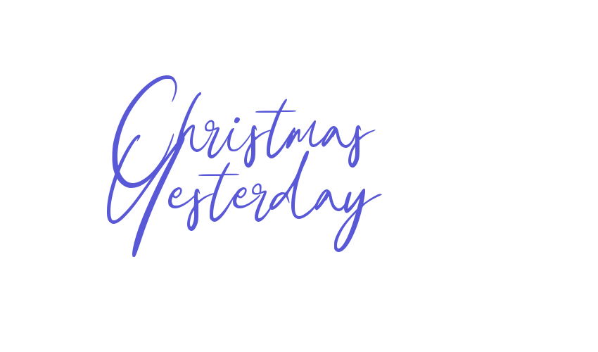 Christmas Yesterday Font Download