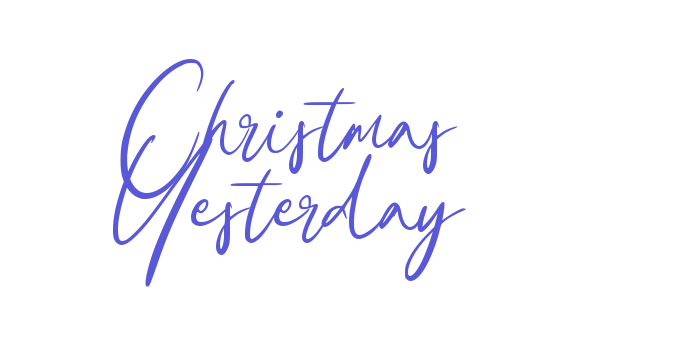 Christmas Yesterday Font Download