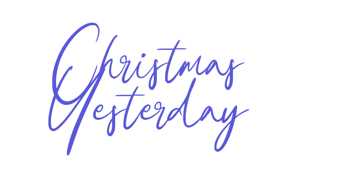 Christmas Yesterday Font