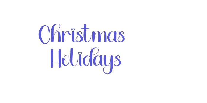 Christmas  Holidays Font Download