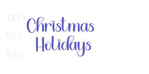 Christmas  Holidays-font-download