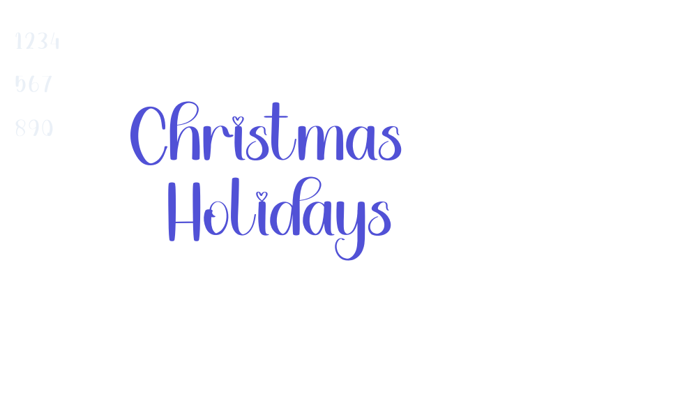 Christmas  Holidays-font-download