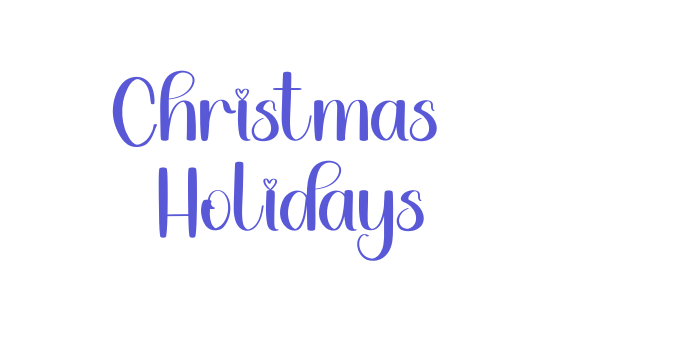 Christmas  Holidays Font