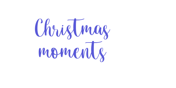 Christmas moments Font