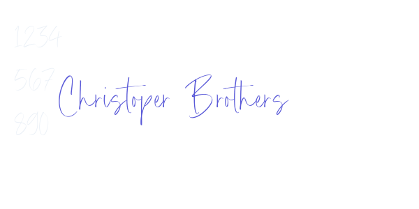 Christoper Brothers font