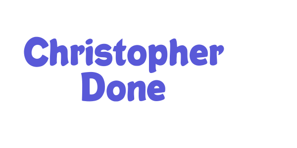 Christopher Done font free