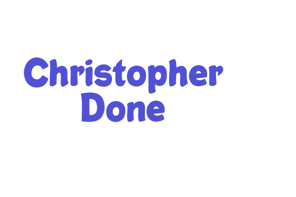 Christopher Done Font Download