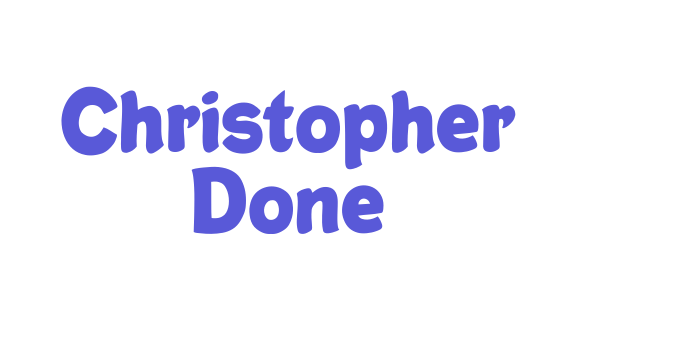 Christopher Done Font Download