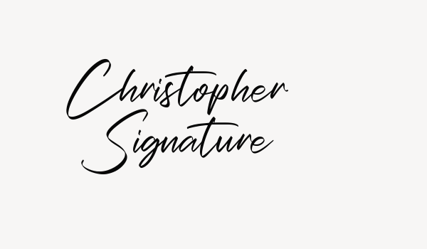 Christopher Signature Font