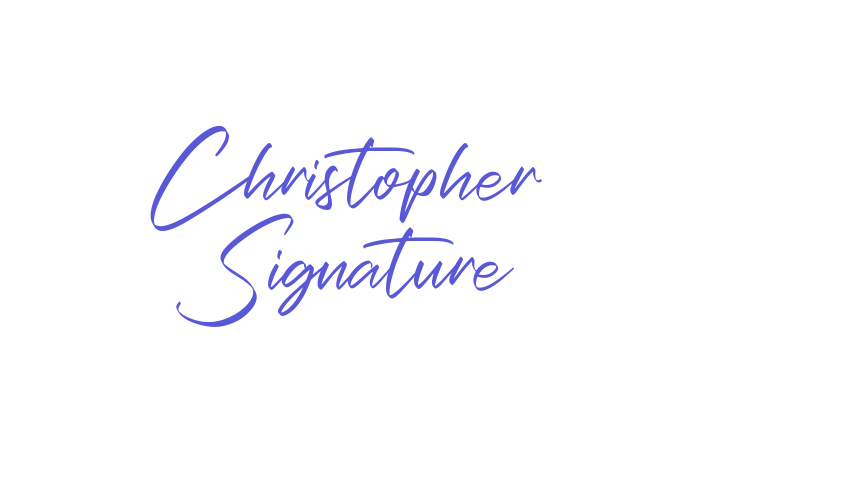 Christopher Signature Font Download