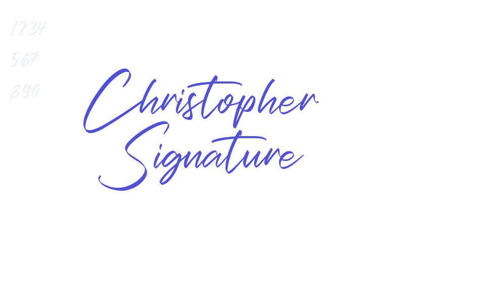 Christopher Signature-font-download