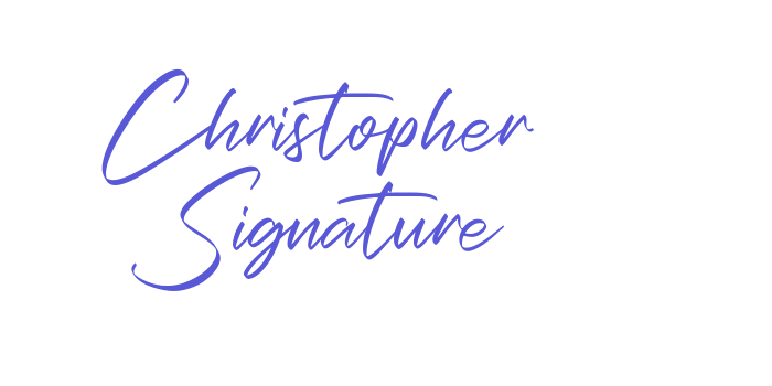 Christopher Signature Font